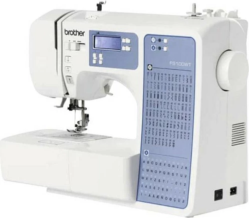 Makine qepëse Brother FS100WT, kompjuterike, ekran digjital, e bardhë/blu