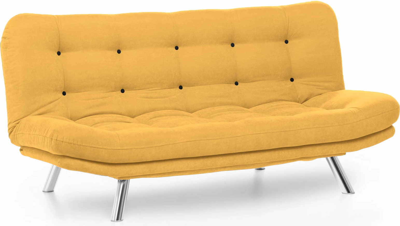 Divan-krevat 3 vende, Atelier del Sofa, Misa Sofabed, ngjyrë mustard