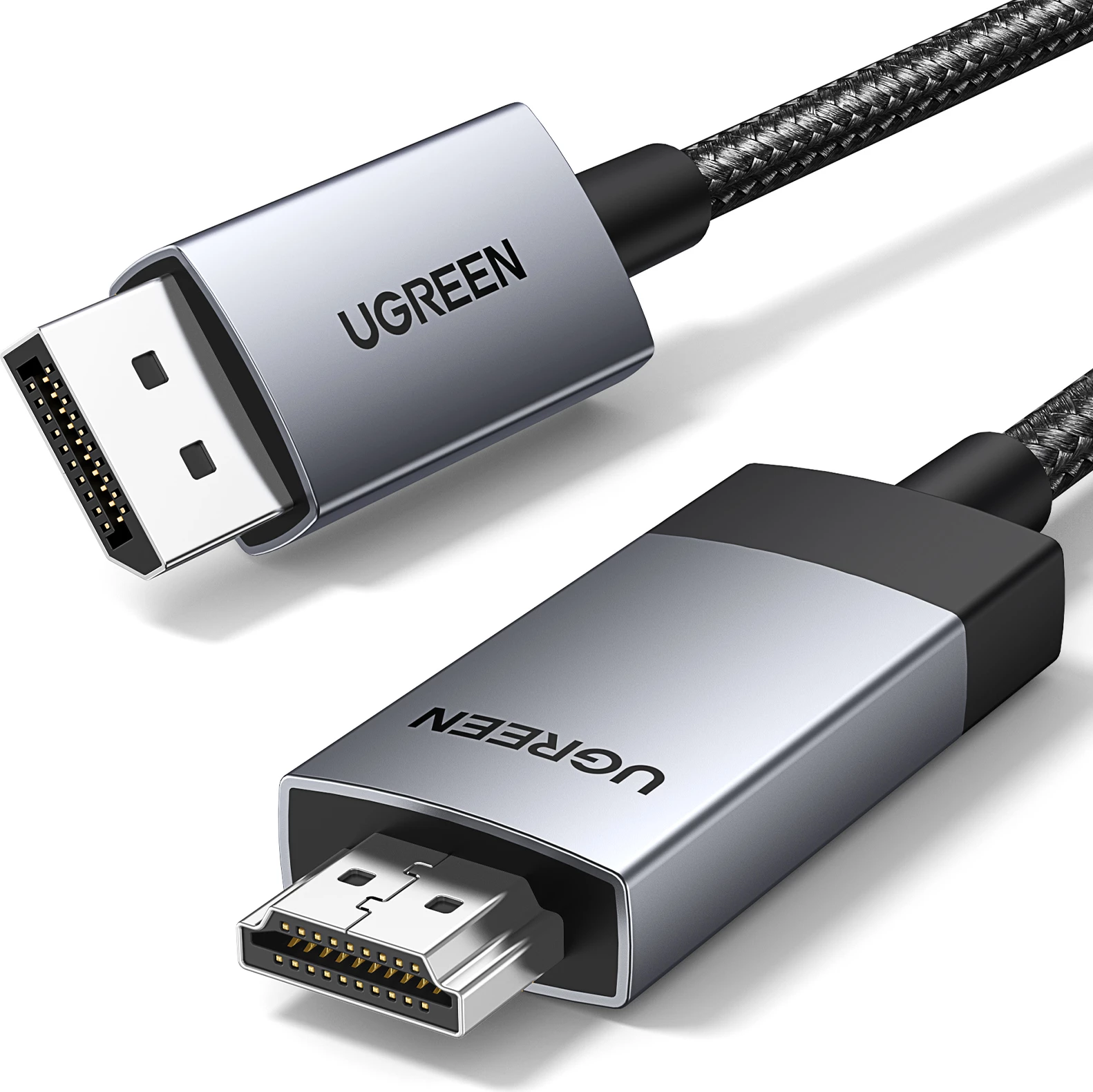 Kabllo Ugreen DP119 15773 DisplayPort në HDMI, 1m, Gri