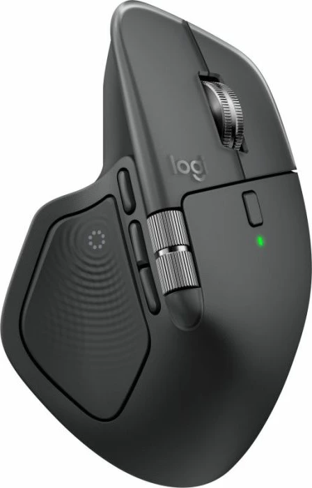 Maus wireless Logitech MX Master 4, 200–8000 DPI, Bluetooth/Logi Bolt, 8 butona, Grafit