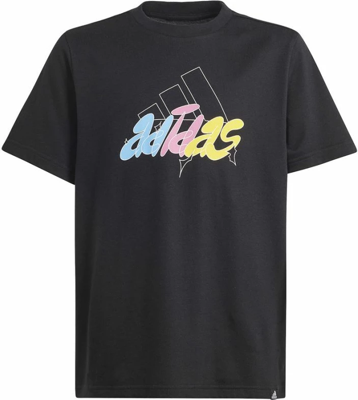 Maicë adidas GFX Illustrated Jr për fëmijë, e zezë