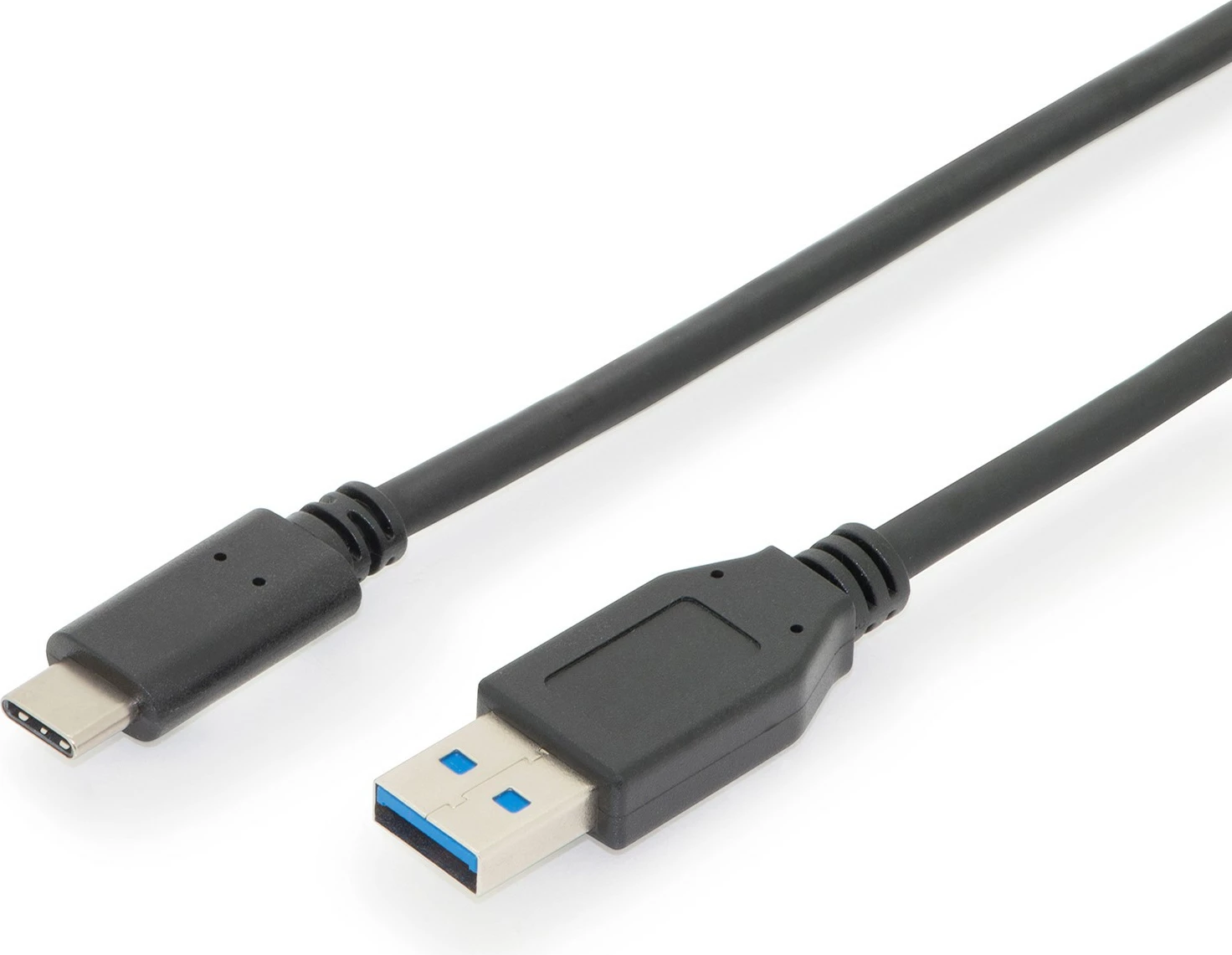 Kabëll USB C në USB A Digitus, 1m, 10 Gbit/s, i zi