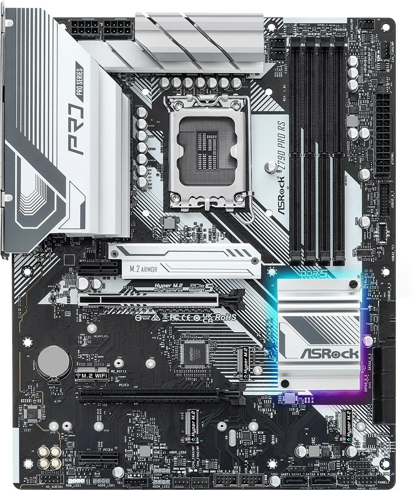 Pllakë amë ASRock Z790 PRO RS, LGA1700, DDR5, ATX, e zezë