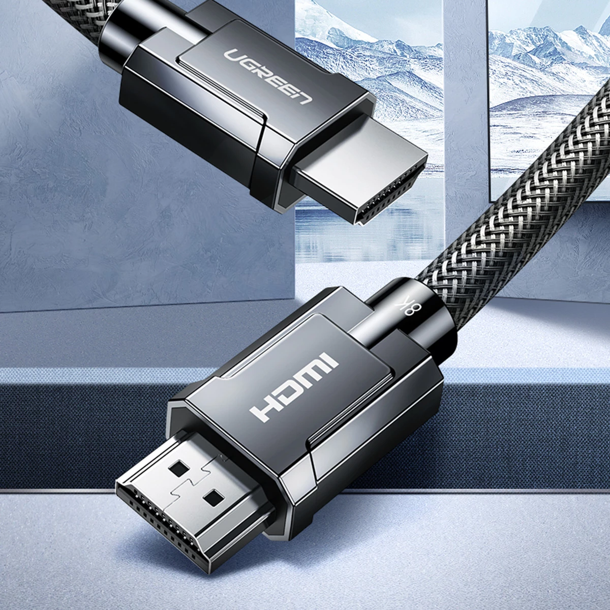Kabllo HDMI Ugreen HD135, 3m, 8K 60Hz, 48Gbps, Gri