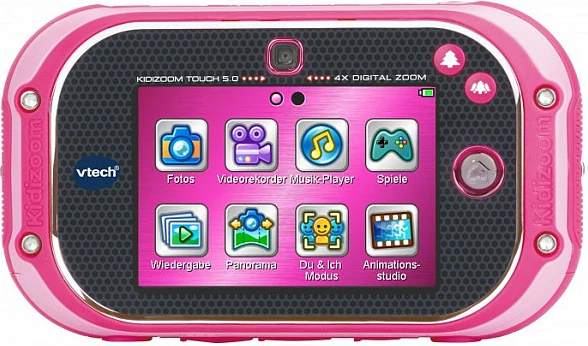 Kamerë digjitale për fëmijë VTech KidiZoom Touch 5.0, ekran me prekje 3.5", 5MP, rozë