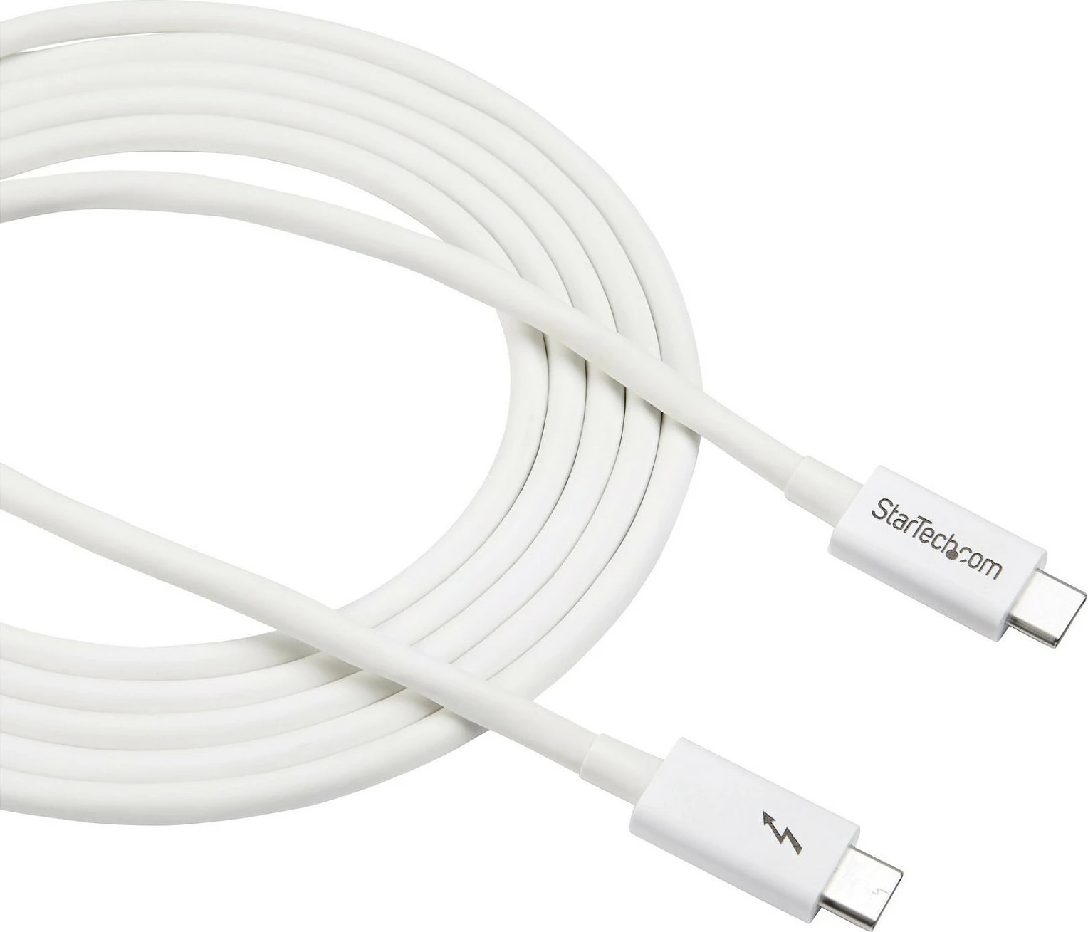 Kabllo Thunderbolt 3 StarTech TBLT3MM2MW, USB-C në USB-C, 2m, 20Gbps, 4K 60Hz, e bardhë