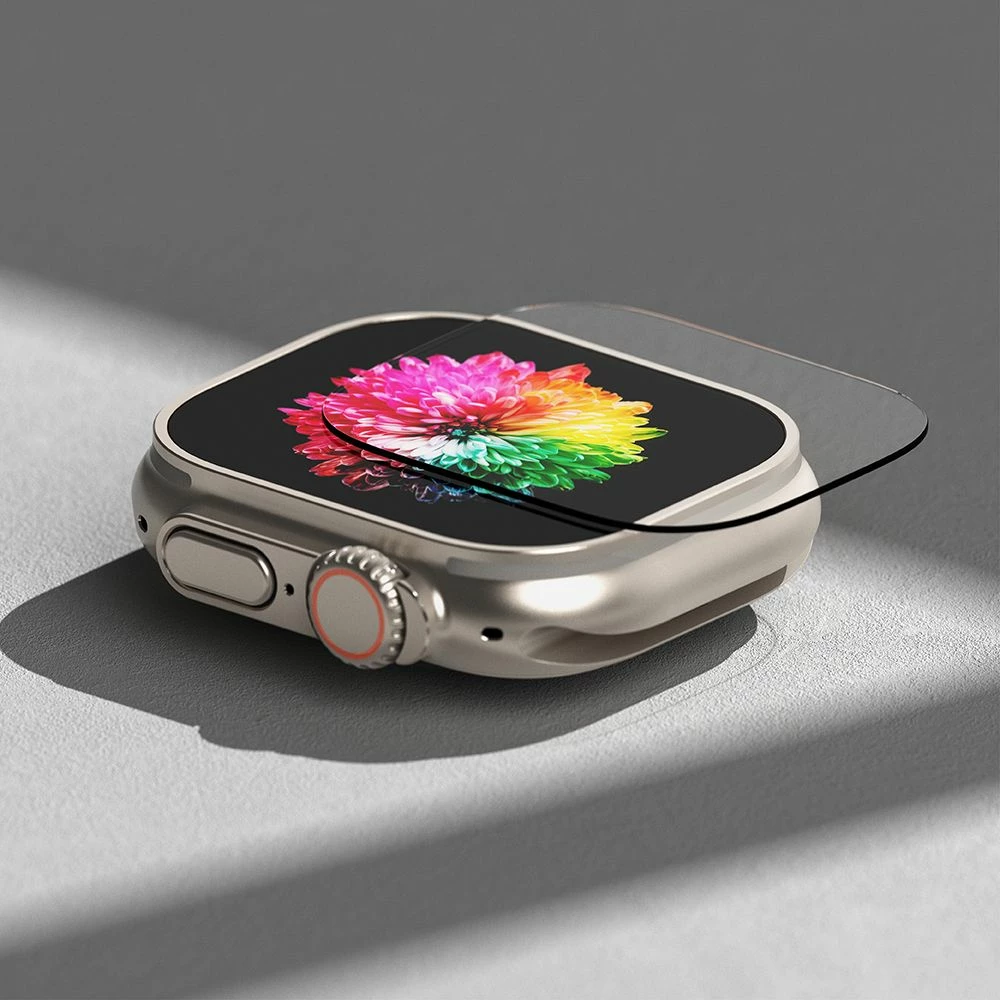 Xham i temperuar për Apple Watch Ultra 1/2 49mm Ringke Easy Slide, Transparent