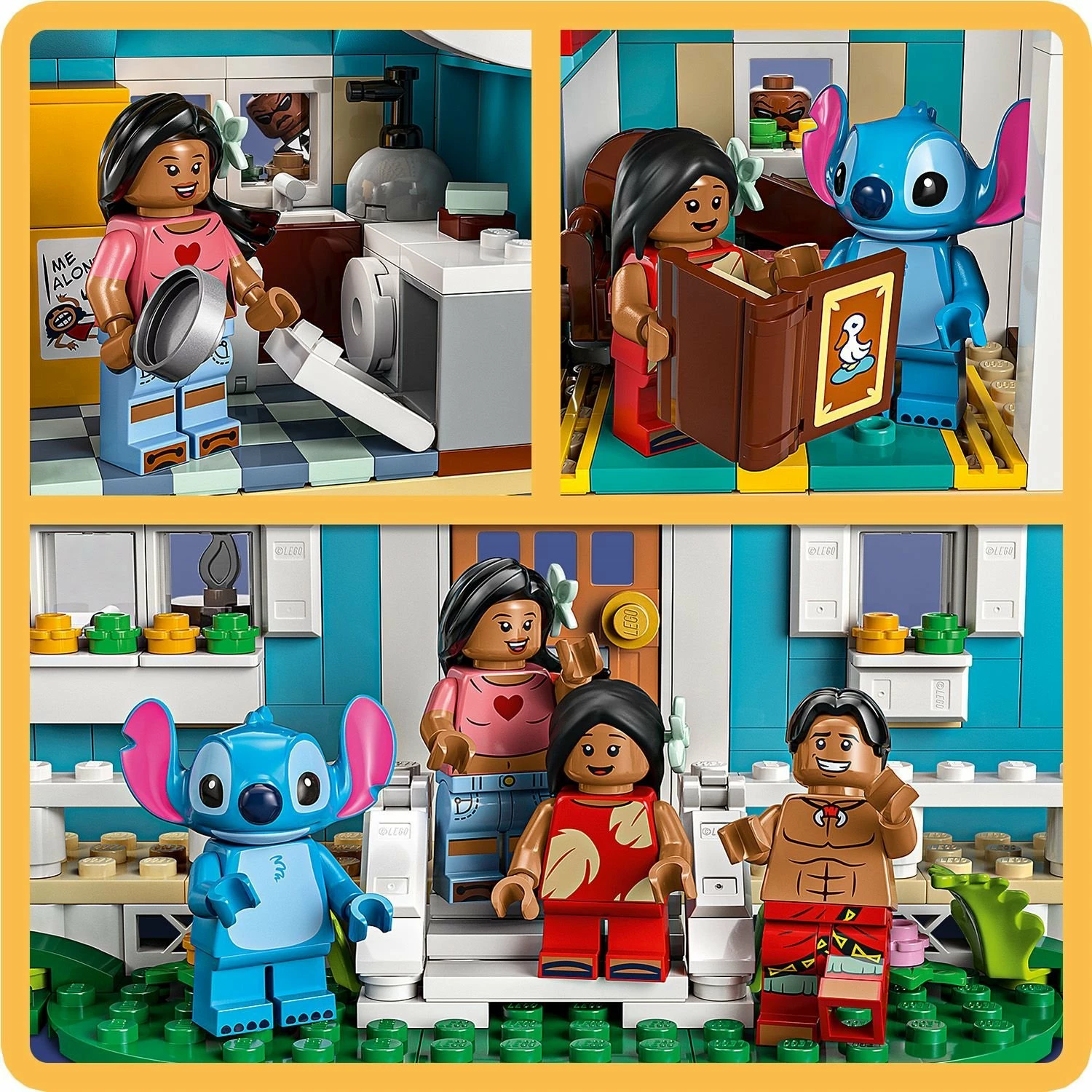 Set ndërtimi LEGO Disney Beach House Lilo and Stitch 43268, 834 pjesë