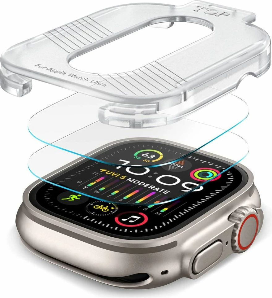 Set xham mbrojtës Tech-Protect Supreme, për Apple Watch Ultra 1/2 (49mm), Transparent, 2 copë