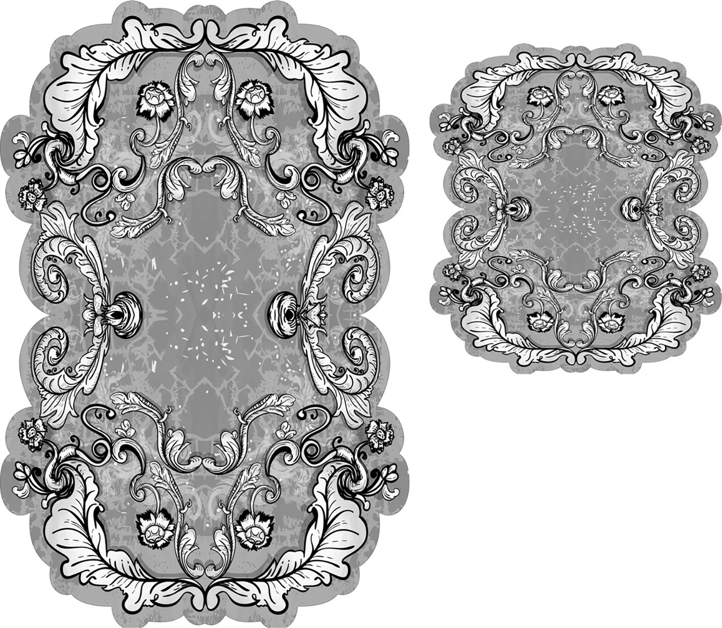 Set tapetash për banjo, ngjyrë gri, Mijölnir, 2 copë, 21014915Gr