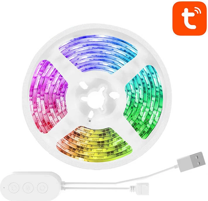 Shirit LED i mençur Gosund SL1, 2.8m, RGB, Wi-Fi
