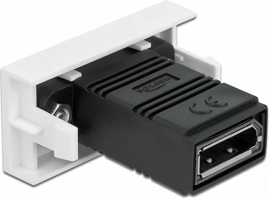 Modul DisplayPort DeLOCK Easy 45, femër, 45 x 22.5 mm, i zi