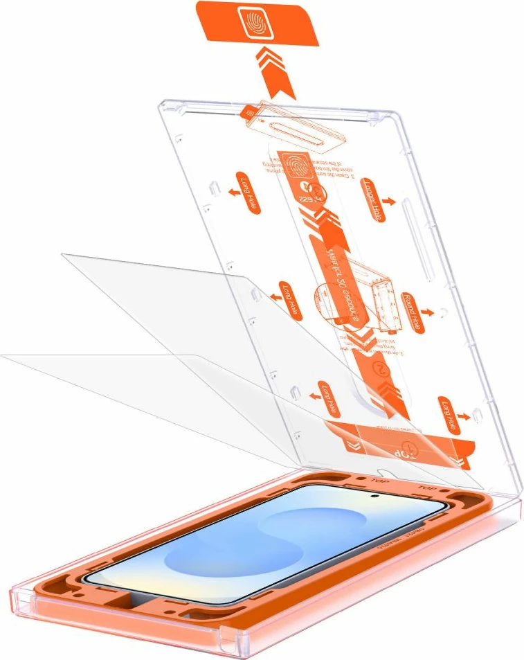 Xham mbrojtës Tech-Protect Quick Set+ për Samsung Galaxy S25, Transparent, set prej 2 copë