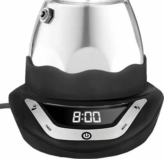Aparat kafeje elektrike Bialetti Moka Timer 6 filxhanë 365 W, argjendtë