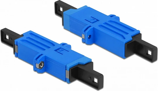 Kuplues fibër optike DeLOCK E2000 Simplex, femër-femër, single-mode, i kaltër