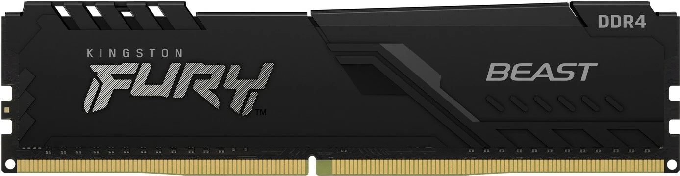 RAM Memorje Kingston FURY Beast DDR4, 32GB, 3200MHz, CL16, E zezë