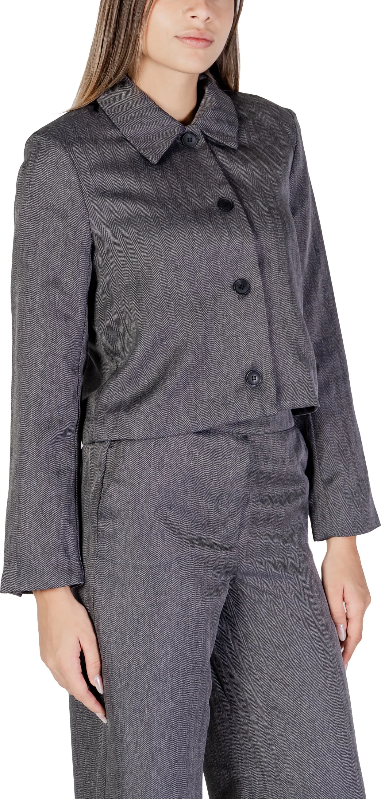 Blazer për femra Jacqueline de Yong Jdynoah L/S Pnt 15336797, gri [Madhësia: M]