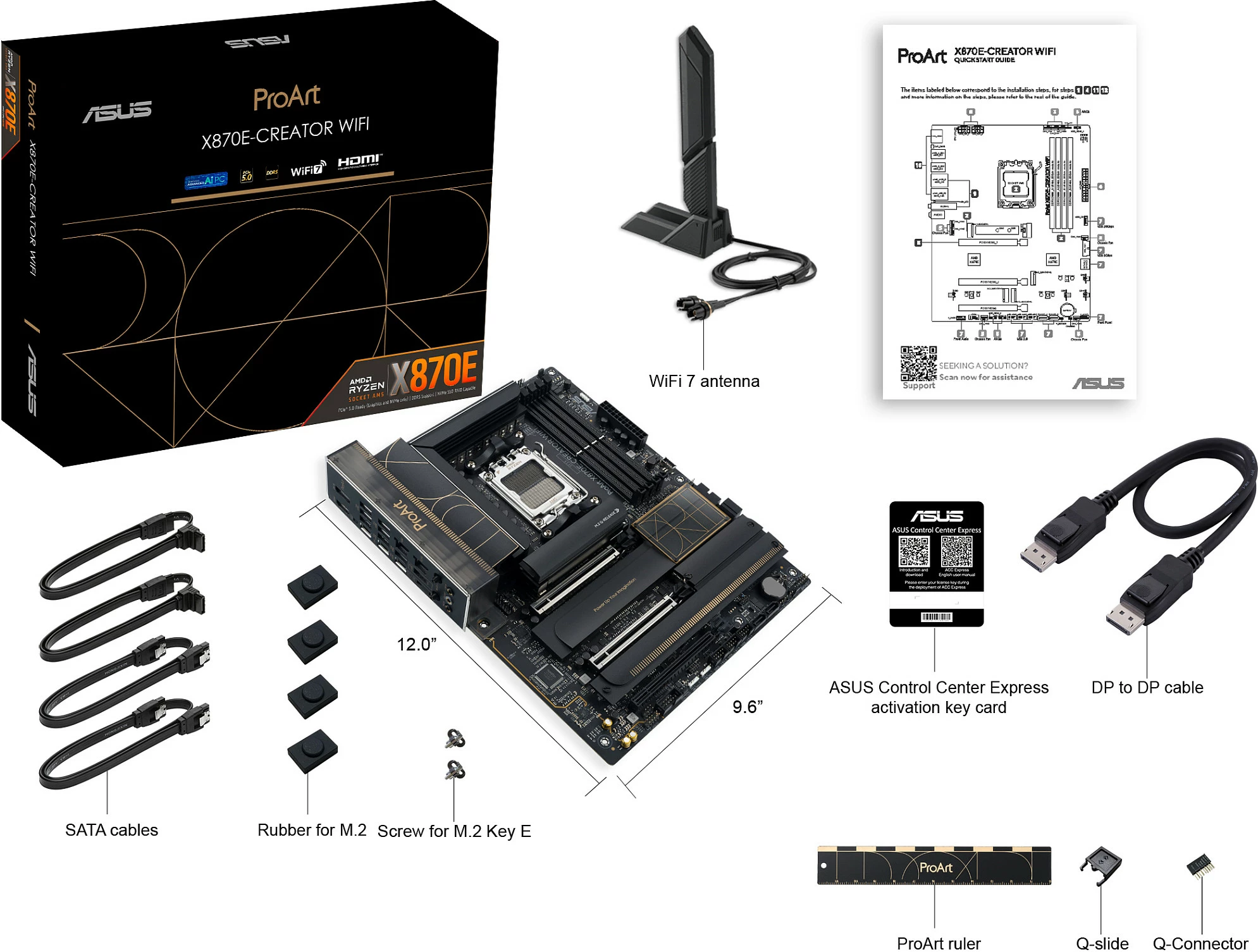 Pllakë amë ASUS ProArt X870E-CREATOR WIFI, Socket AM5, DDR5, 192GB, ATX