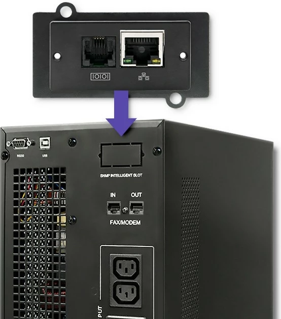 Kasë UPS Qoltec 53043, online, 3KVA, 2.4kW, LCD, USB, e zezë