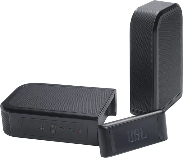 Soundbar JBL BAR 1300 MK2 2470W me subwoofer 8\" dhe altoparlantë rrethues wireless të shkëputshëm (set), i zi