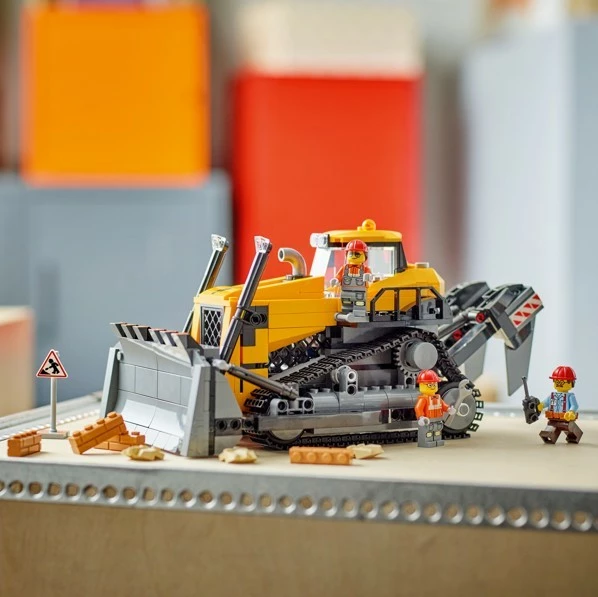 Set LEGO City Buldozer 60466, 682 pjesë, e verdhë