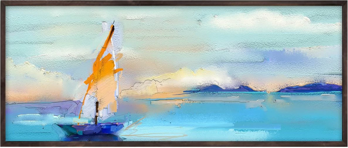 Pikturë dekorative me kornizë, MDF, Wallity, Artsmdfyty59-7033, shumëngjyrëshe, 33x70cm