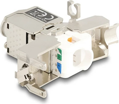 Bashkues kabllo rrjeti DeLOCK LSA-LSA Cat6a STP, pa vegla, inox