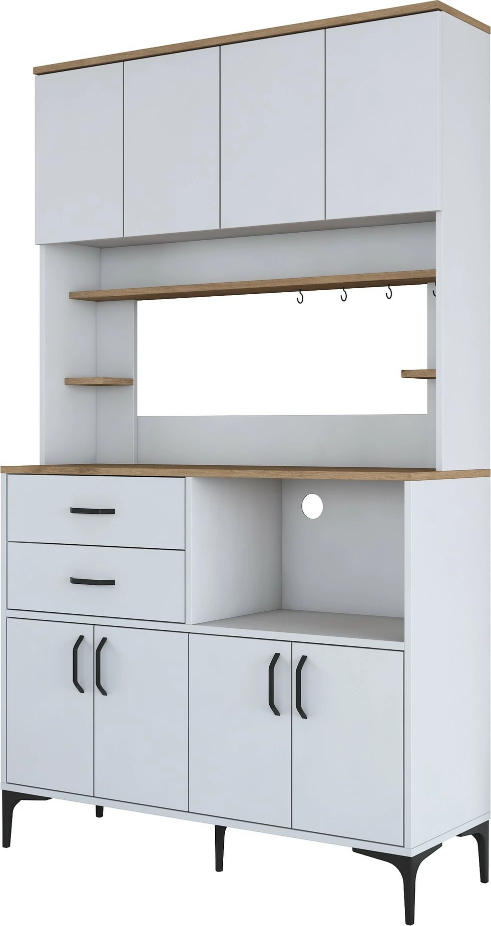 Dollap multifunksional Skye Decor, ngjyrë arrë dhe e bardhë, JE179 - 3402