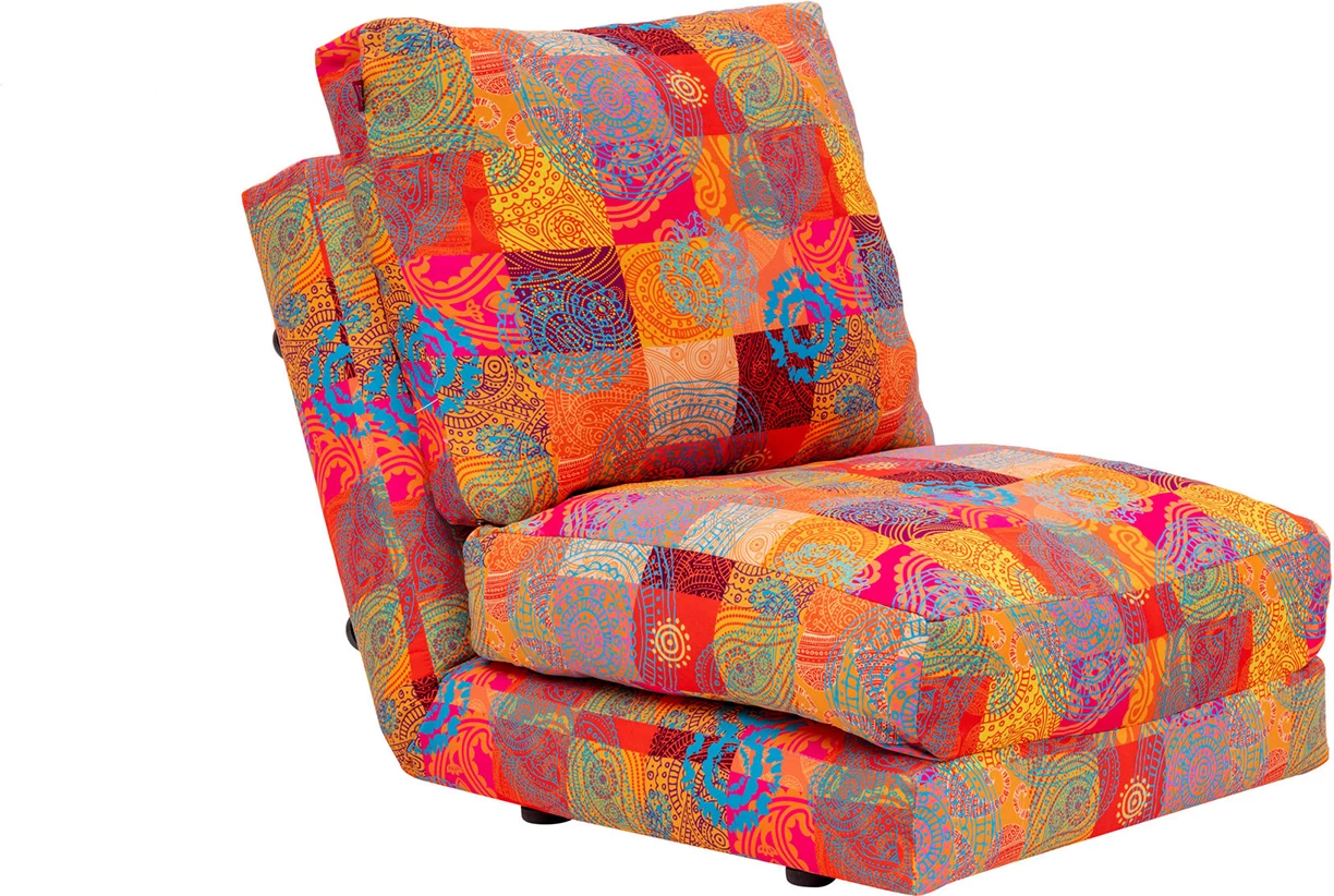 Krevat-karrige një vendës, patchwork, Taida 1-Seat