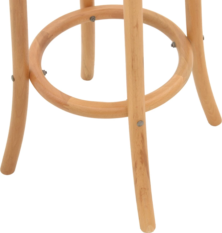 Karrige për bar Serzo dru ahu dhe ratan ngjyrë natyrale Φ36x71cm