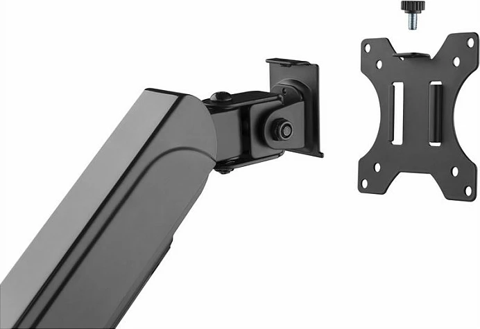 Mbajtëse tavoline për dy monitorë Equip, 17"-32", 2x9kg, Gas Spring, 360°, e zezë