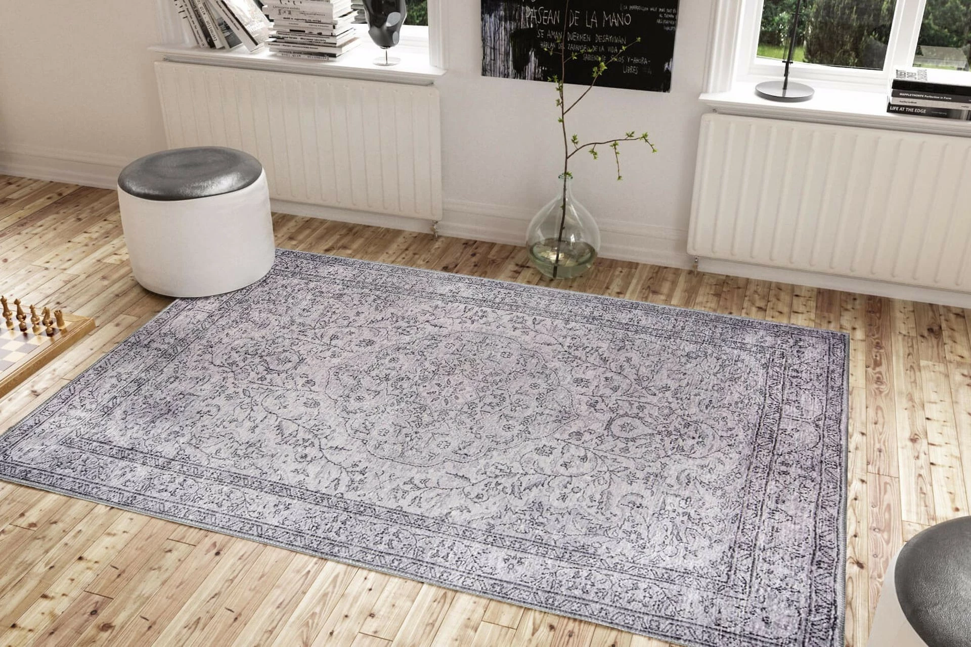 Qilim Conceptum Hypnose, Dorian Chenille, 210x310 cm, gri
