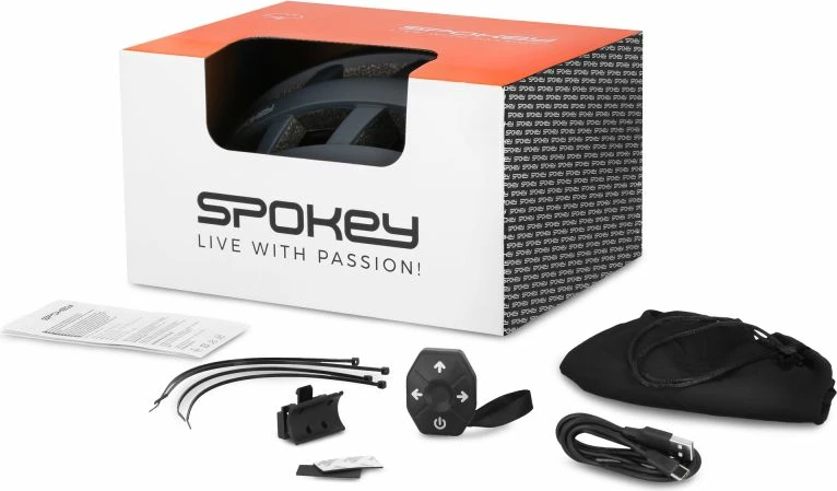 Helmetë për bicikletë Spokey Pointer Pro, e zezë