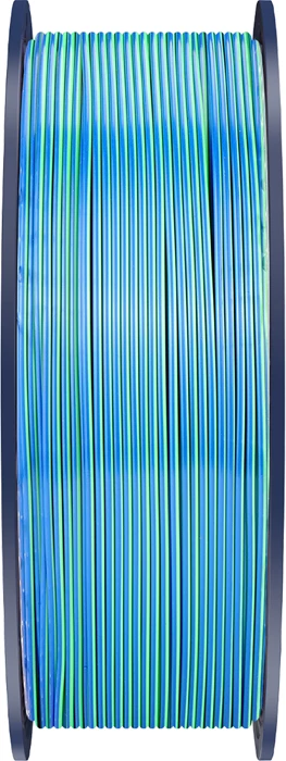 Filament 3D Sunlu PLA+ Silk TC Blu G P, Tri-Color 1.75 mm, blu-jeshile-vjollcë