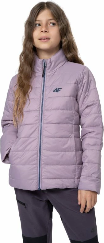 Jakne për vajza 4F, ngjyrë lejla [Madhësia: 164 cm]