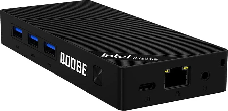 Kasë mini PC Qoobe SUC N150, 12GB RAM, 512GB SSD, Windows 11 Pro, e zezë