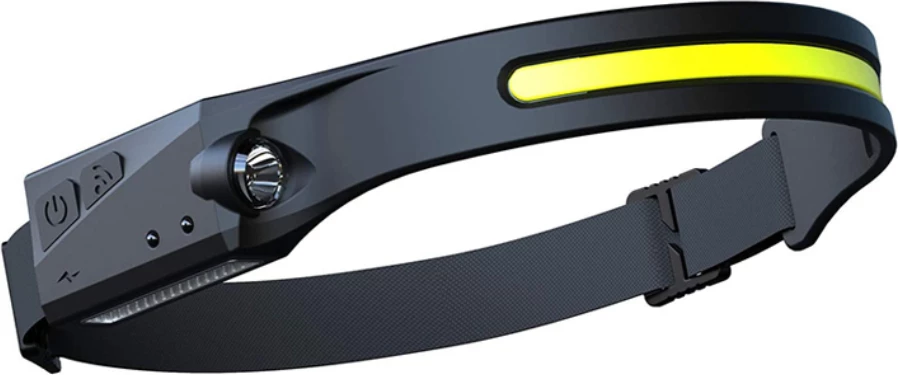 Llambë koke LED Hurtel WLCHL03 me sensor lëvizjeje, 1200 mAh, USB-C, e zezë