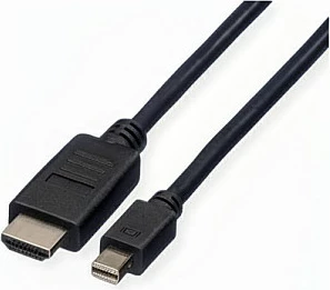 Kabllo Mini DisplayPort në HDMI VALUE Mini DP-HDTV, 4.5 m, e zezë