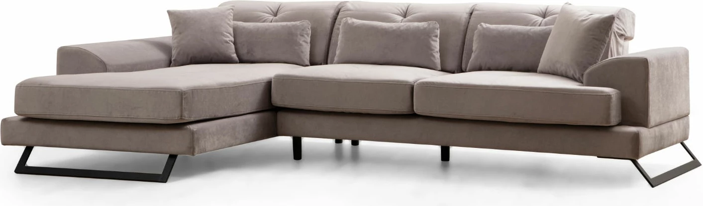 Këndsofa Frido, ngjyrë gri e çelët, Atelier del Sofa (Chl+3R)