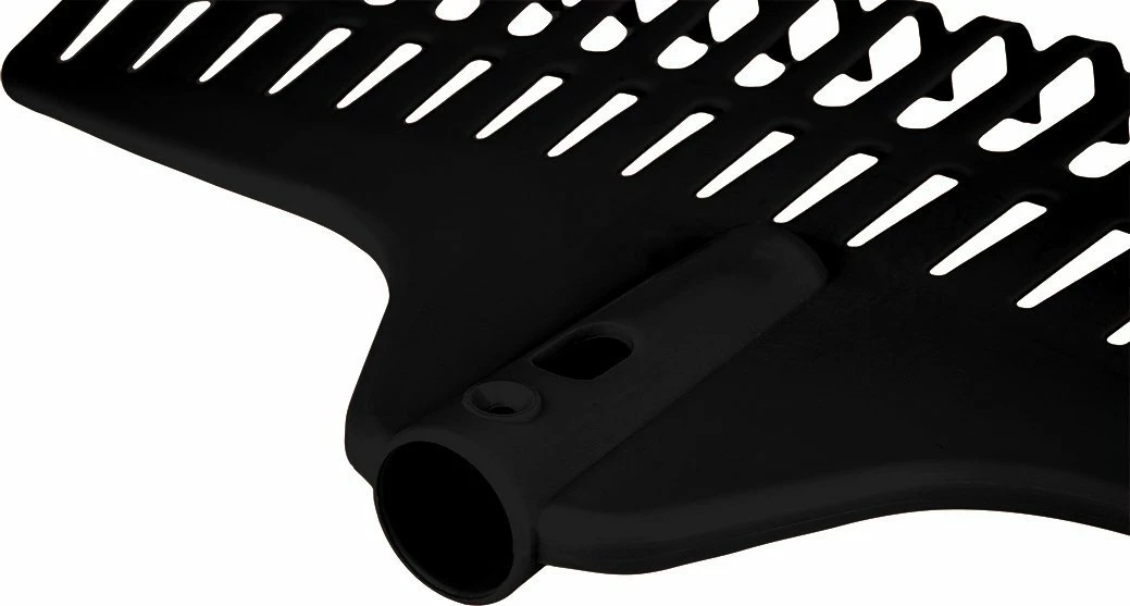 Rastrellë për gjethe Verto, 46 cm, 12 dhëmbë, pa dorezë, e zezë