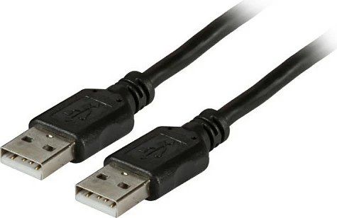 Kabllo USB EFB Elektronik USB-A në USB-A, 1 m, USB 2.0, e zezë