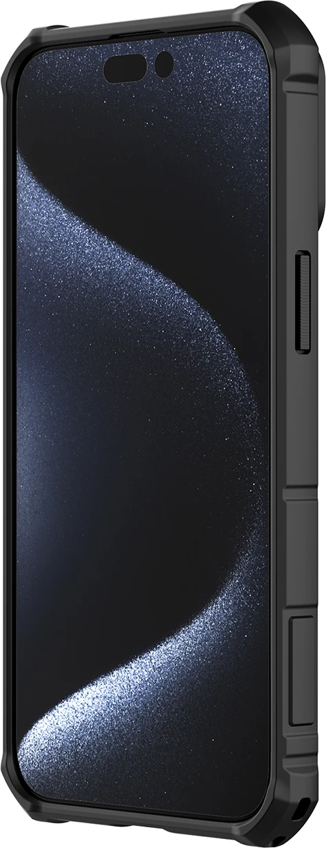 Mbështjellës Nillkin CamShield Armor për iPhone 15 Pro Max, i zi