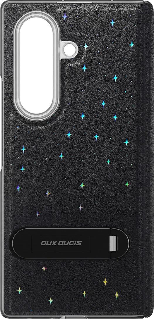 Mbështjellës Dux Ducis Stex për Samsung Galaxy Z Fold 7, me stand 360°, me xham të temperuar, i zi