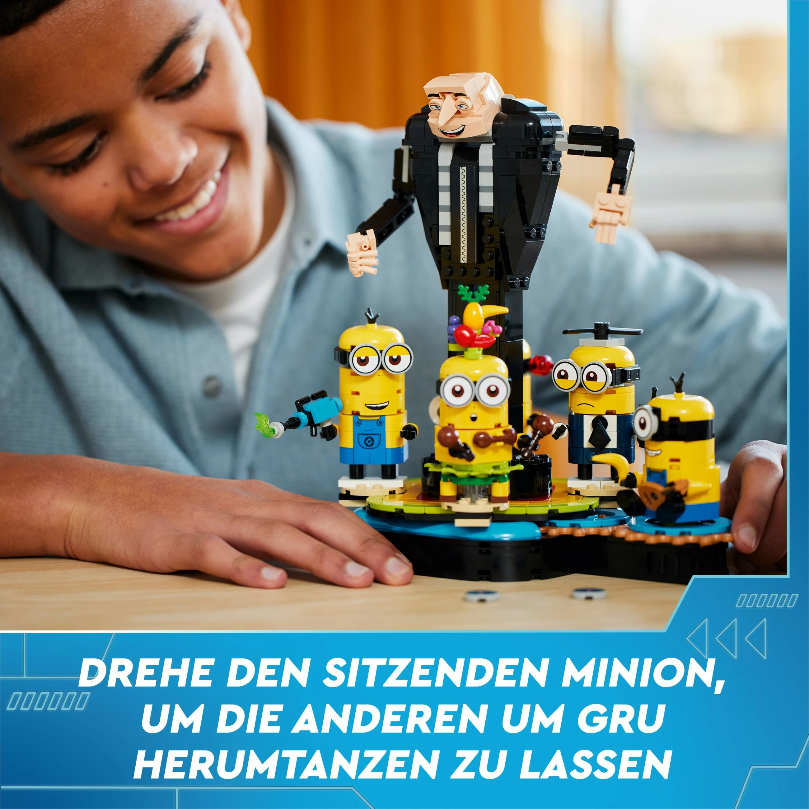 Set ndërtimi LEGO Alien Conquest Brick-Built Gru dhe Minions, 839 pjesë, 948 g