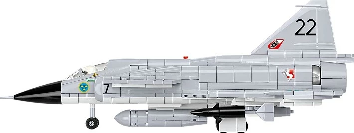 Set blloqe ndërtimi, Cobi, Saab AJ 37 Viggen (COBI-5915), 881 copa, shkallë 1:48, seri Armed Forces