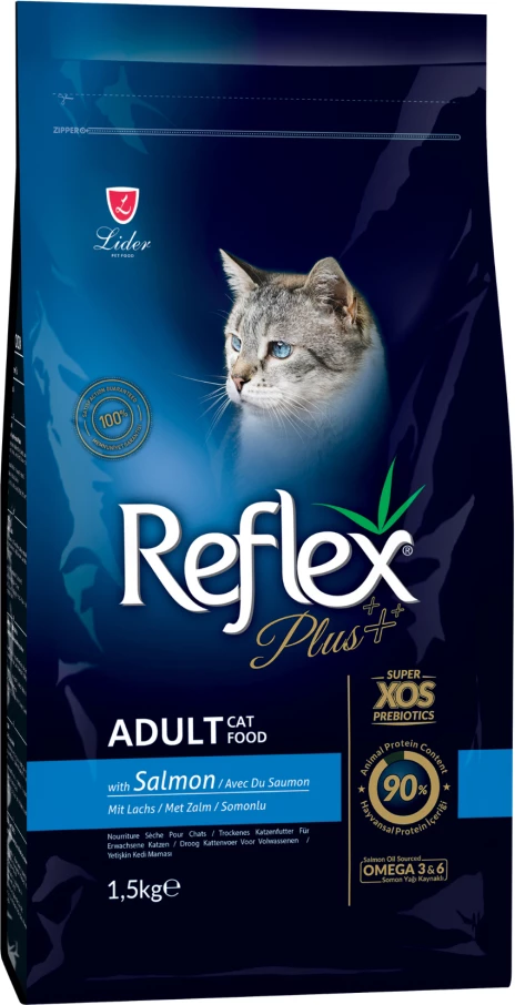 Reflex Plus Mishi Salmoni për Macet e Rritura 1.5kg