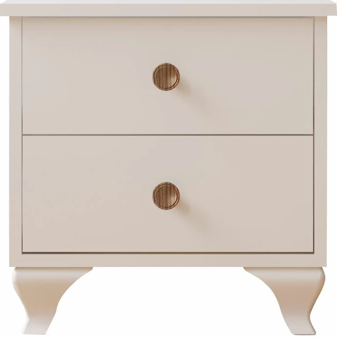 Komodinë nate, Skye Decor, Rb-070, ngjyrë e bardhë mat