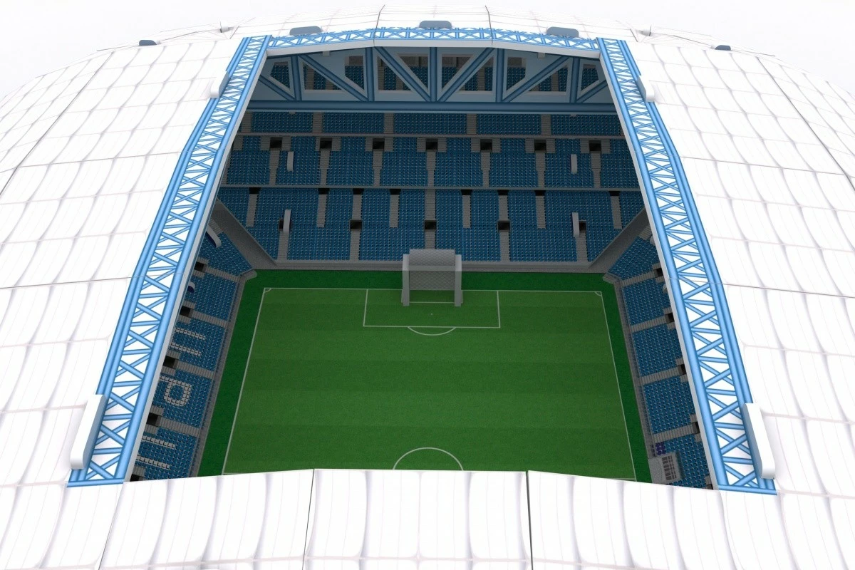 Puzzle 3D CubicFun 306-20257 model stadion Lech Poznań 97 copa 41x34x9 cm