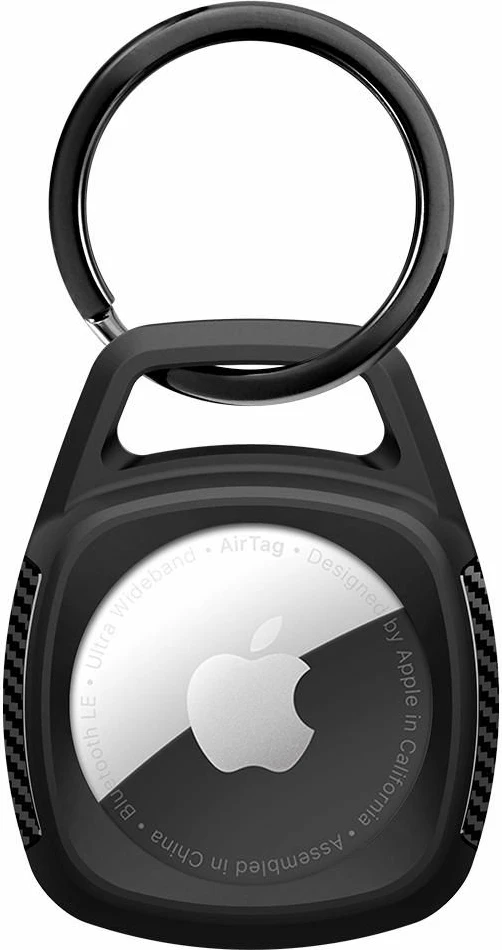 Mbështjellës Spigen Rugged Armor për Apple AirTag, Matte Black