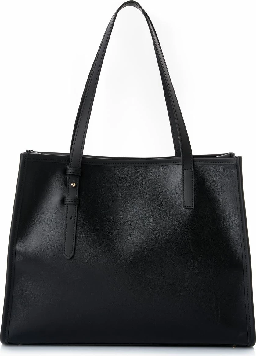 Çantë shpatull për femra, ngjyrë e zezë, Vince Camuto Piacenza